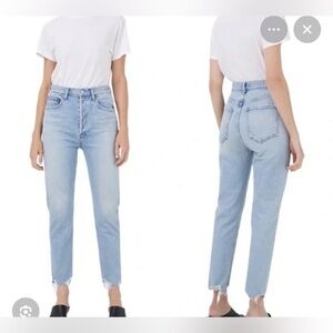 AGOLDE “Riley” high rise straight crop size 26 NEW